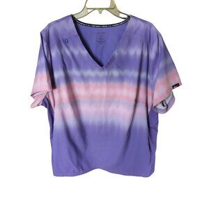 Womens Koi Multicolor Pullover 100% Polyester Nursing Scrubs